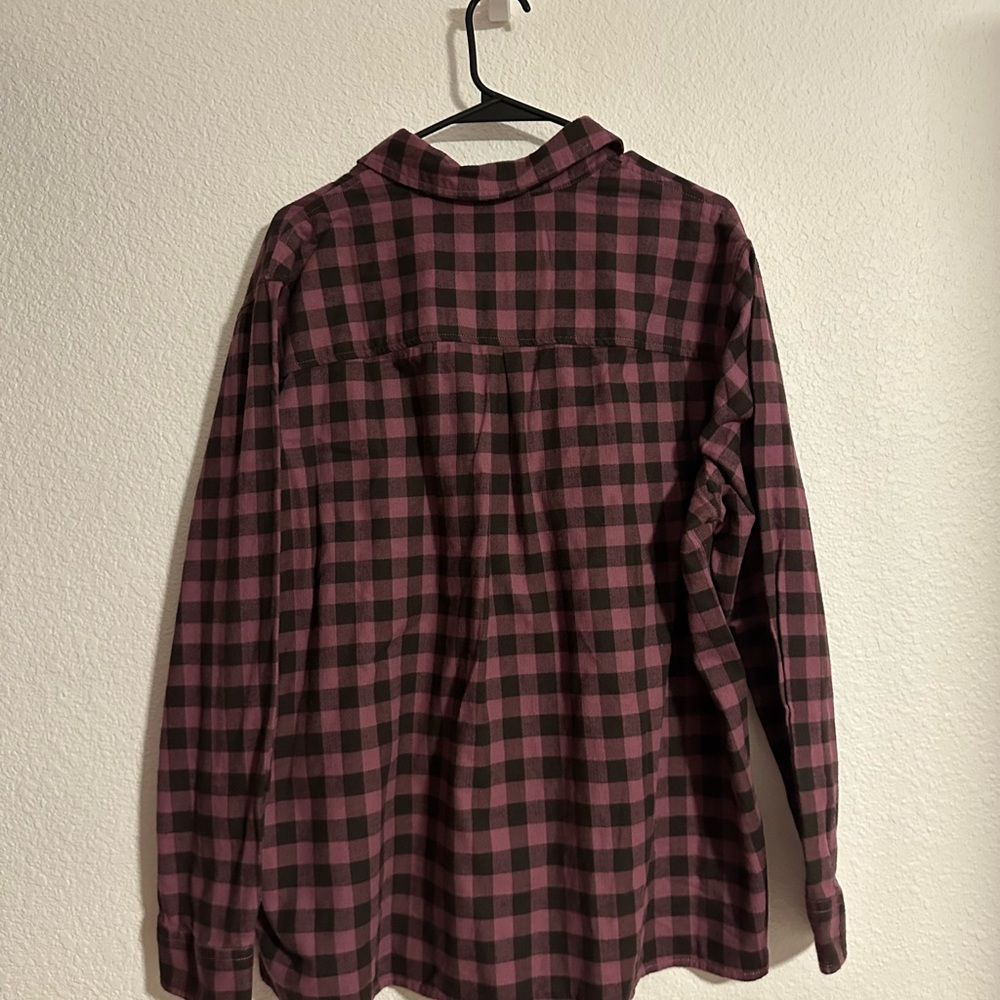 Carhartt Rugged Flex Fit Plaid Women’s Button Up Shirt XL Purple Warm Outdoor - Picture 4 of 4